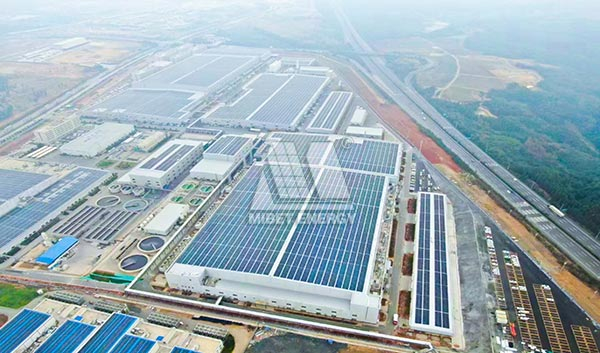 云南29.4MW彩鋼瓦光伏電站竣工，邁貝特?cái)y手晶澳構(gòu)建綠色生態(tài)